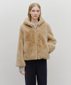 Marithé François Girbaud Women's Hooded Faux Fur Jacket