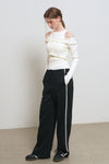 General Idea WOMAN Lace Trim Sweat Pants