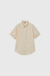 General Idea WOMAN Loose Fit Folded Sleeve Cotton Shirt