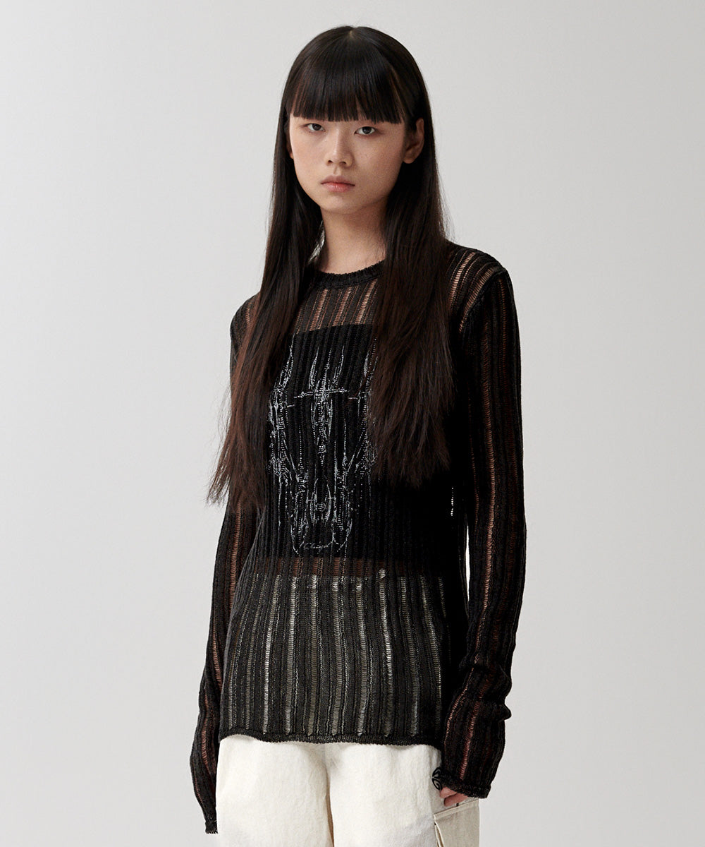 Mahagrid Tattoo Crochet Knit