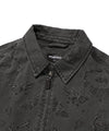 Nice Ghost Club Tattoo Harrington Dyed Jacket [Black]