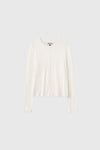 General Idea WOMAN Airy Round Neck Pintuck T-Shirt