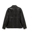 Bitter Cells Vintage Washing Leather Jacket - Black