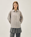 Marithé François Girbaud W PATTERN SHEER SHIRT