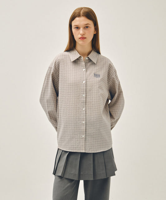 Marithé François Girbaud W PATTERN SHEER SHIRT