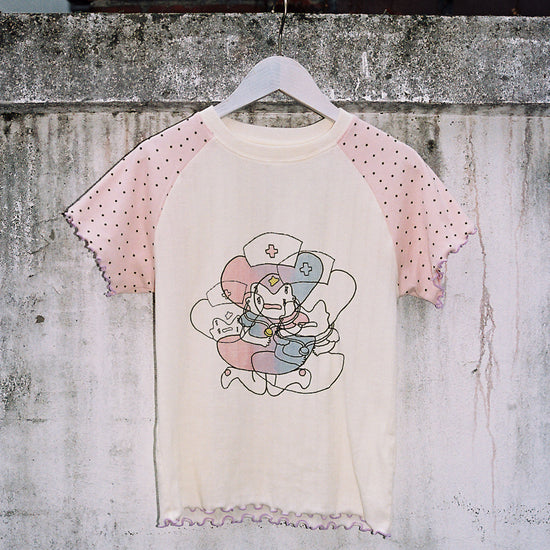 Nice Ghost Club Mimichan Crying Home Tee [Ivory]