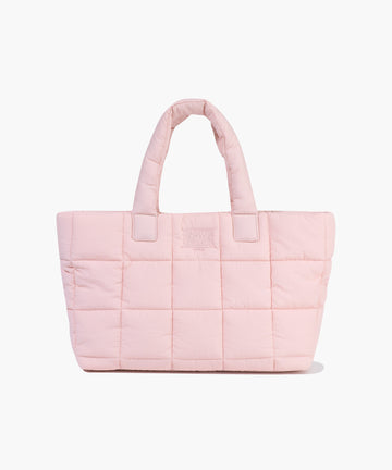 Marithé François Girbaud Classic Logo Padding Tote Bag Baby Pink