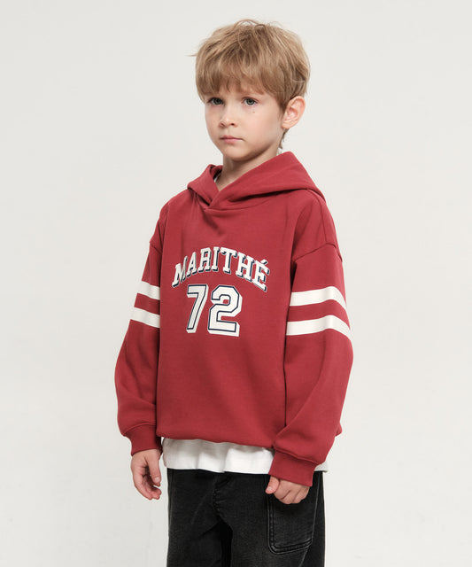 Marithé François Girbaud Kids Stripe Printed Hoodie
