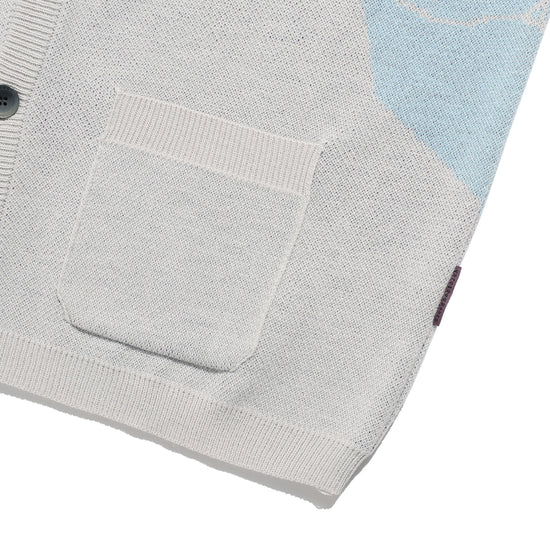Nice Ghost Club Angels Knit Cardigan [Grey]