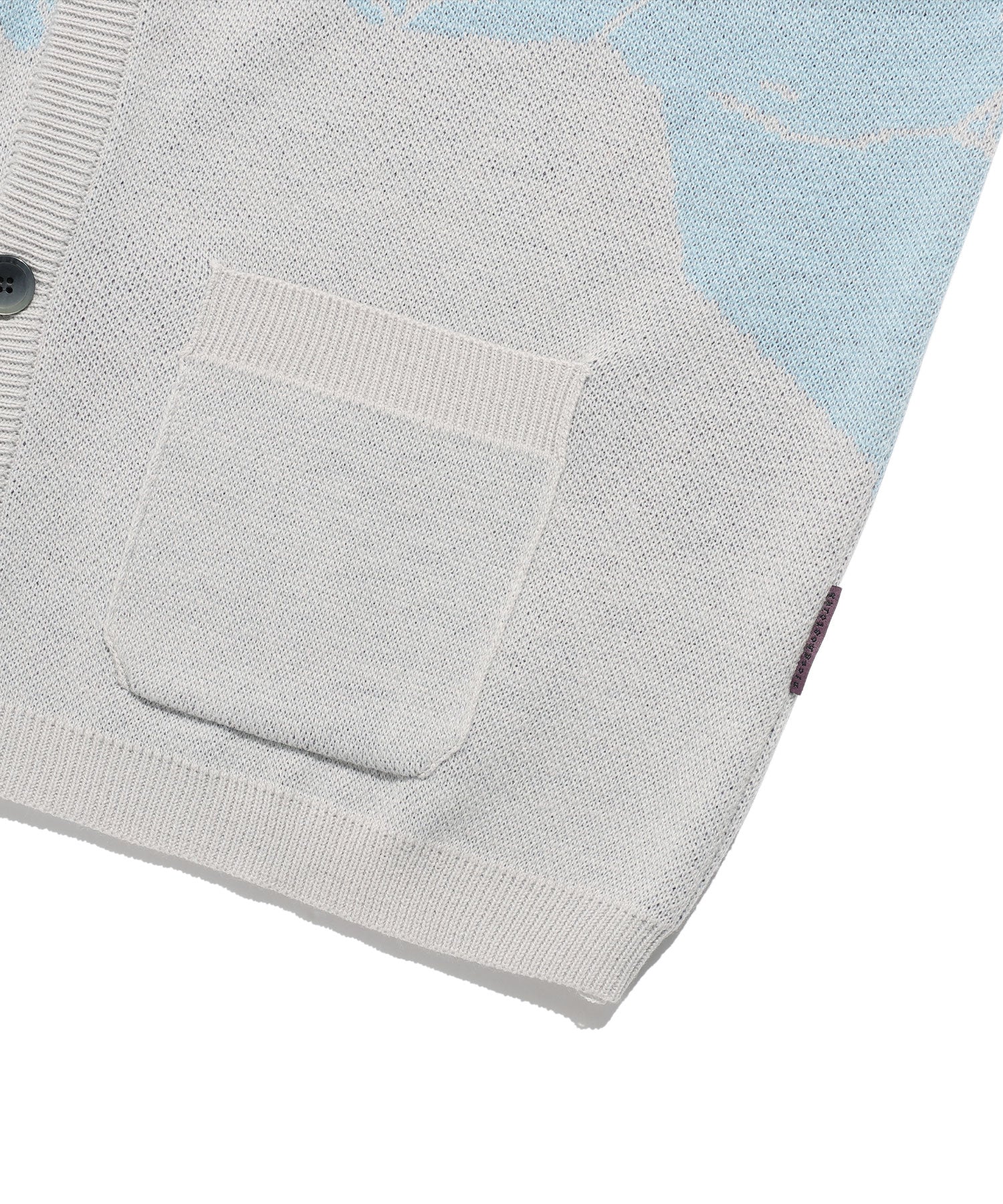 Nice Ghost Club Angels Knit Cardigan [Grey]
