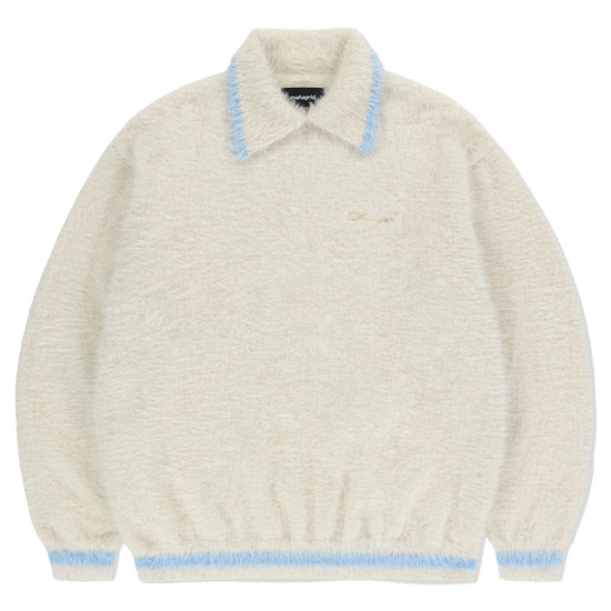 Mahagrid Hairy Collar Knit