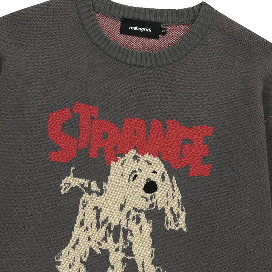 Mahagrid Strange Puppy Knit Sweater