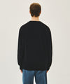 Marithé François Girbaud SMALL CLASSIC LOGO V-NECK KNIT CARDIGAN vintage blue
