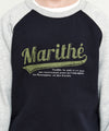 Marithé François Girbaud Kids Vintage Baseball Raglan Sweatshirt Dark Navy