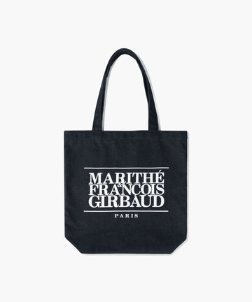 Marithé François Girbaud Classic Logo Denim Eco Bag Dark Blue