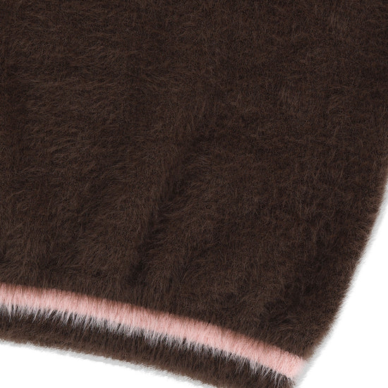 Mahagrid Hairy Collar Knit