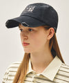 Marithé François Girbaud DRAWING CLASSIC LOGO DAMAGED COVERED CAP pink