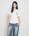 ADLV Woman Rabbit Bear Doll Logo Short Sleeve T-Shirt