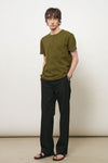 General Idea MAN Waffle Henley Neck Short Sleeve T-Shirt