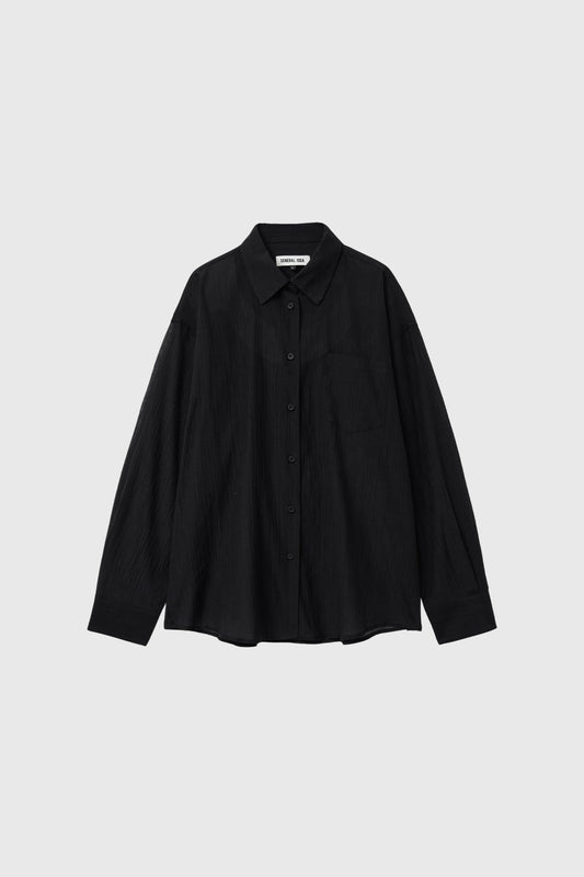 General Idea WOMAN Summer Wrinkle Sheer Shirt