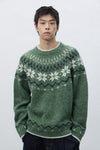 General Idea UNISEX Wool Snow Nordic Pullover