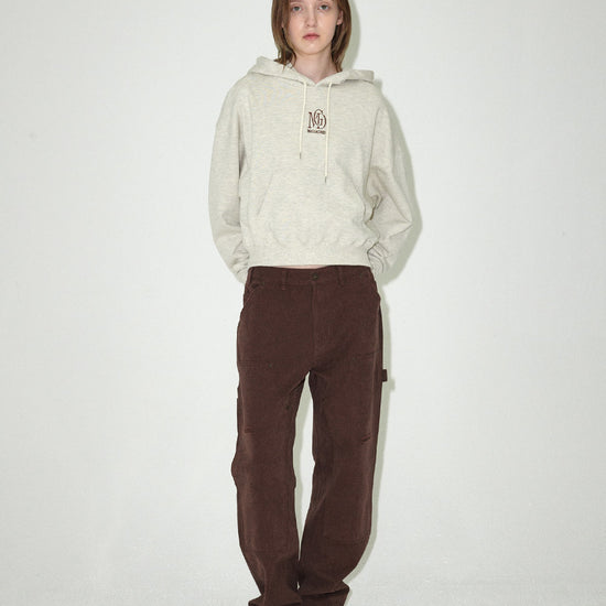 Mahagrid MGD SERIF LOGO CROP HOODIE