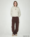 Mahagrid MGD SERIF LOGO CROP HOODIE