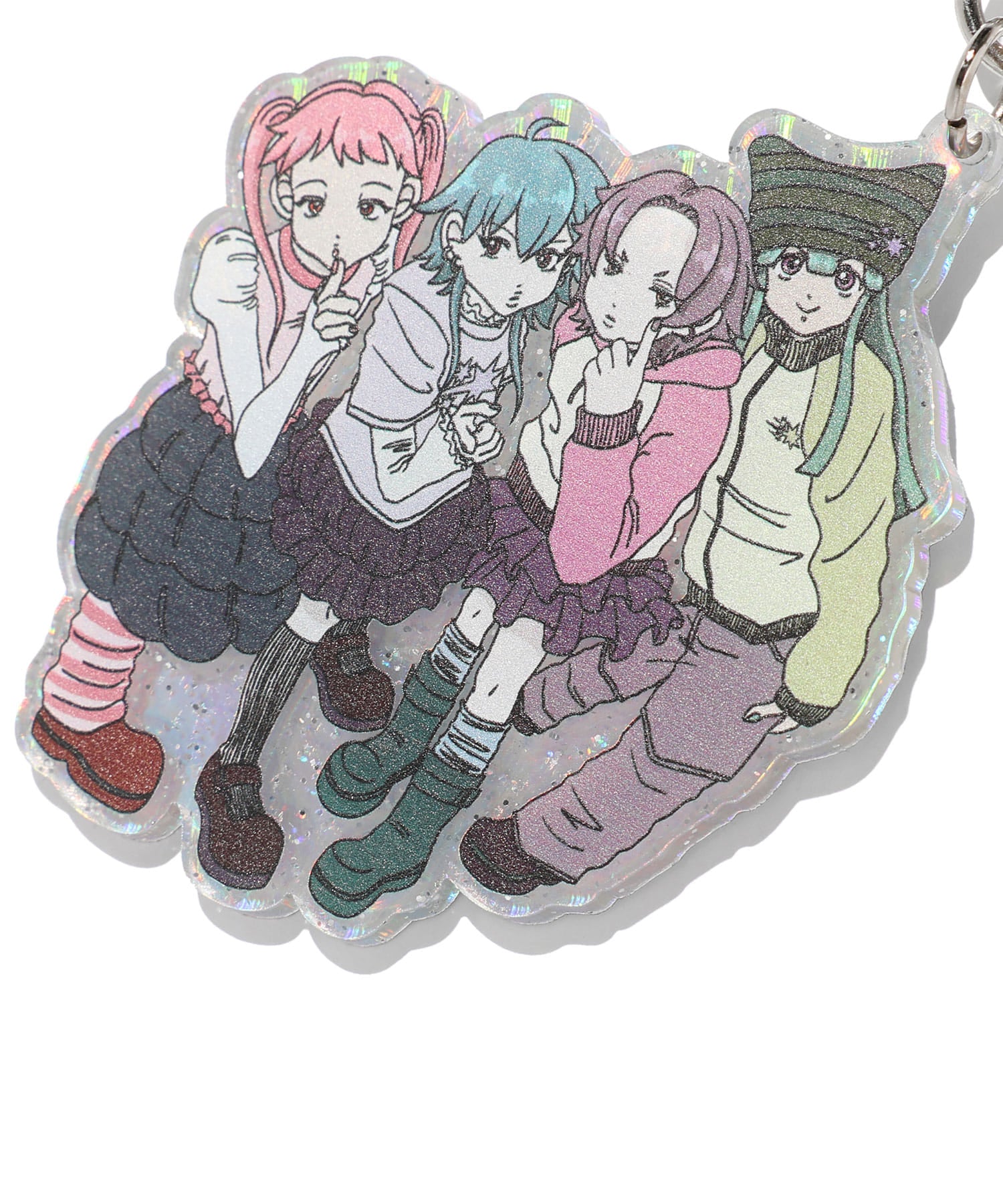 Nice Ghost Club Ghost Angels Photo Acrylic Key Chain [Mix]