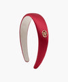 Marithé François Girbaud Circle Logo Satin Hair Band