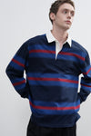 General Idea UNISEX Classic Bold Stripe Rugby T-Shirt