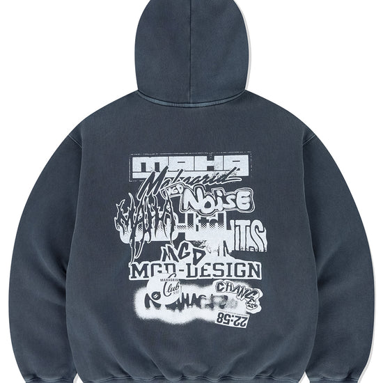 Mahagrid Logo List Pigment Hoodie