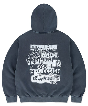 Mahagrid Logo List Pigment Hoodie