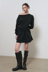 General Idea WOMAN Boat Neck Sweatshirt Dress