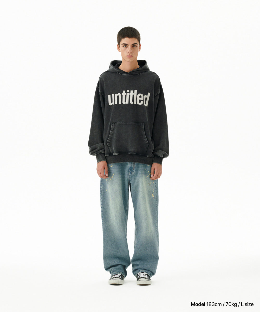 Mahagrid Embroidered Splatter Denim Pant