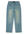 Mahagrid Embroidered Splatter Denim Pant