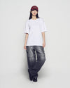 ADLV Glitter Point Basic Logo Short Sleeve T-Shirt