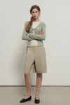 General Idea WOMAN Pleated Bermuda Slacks