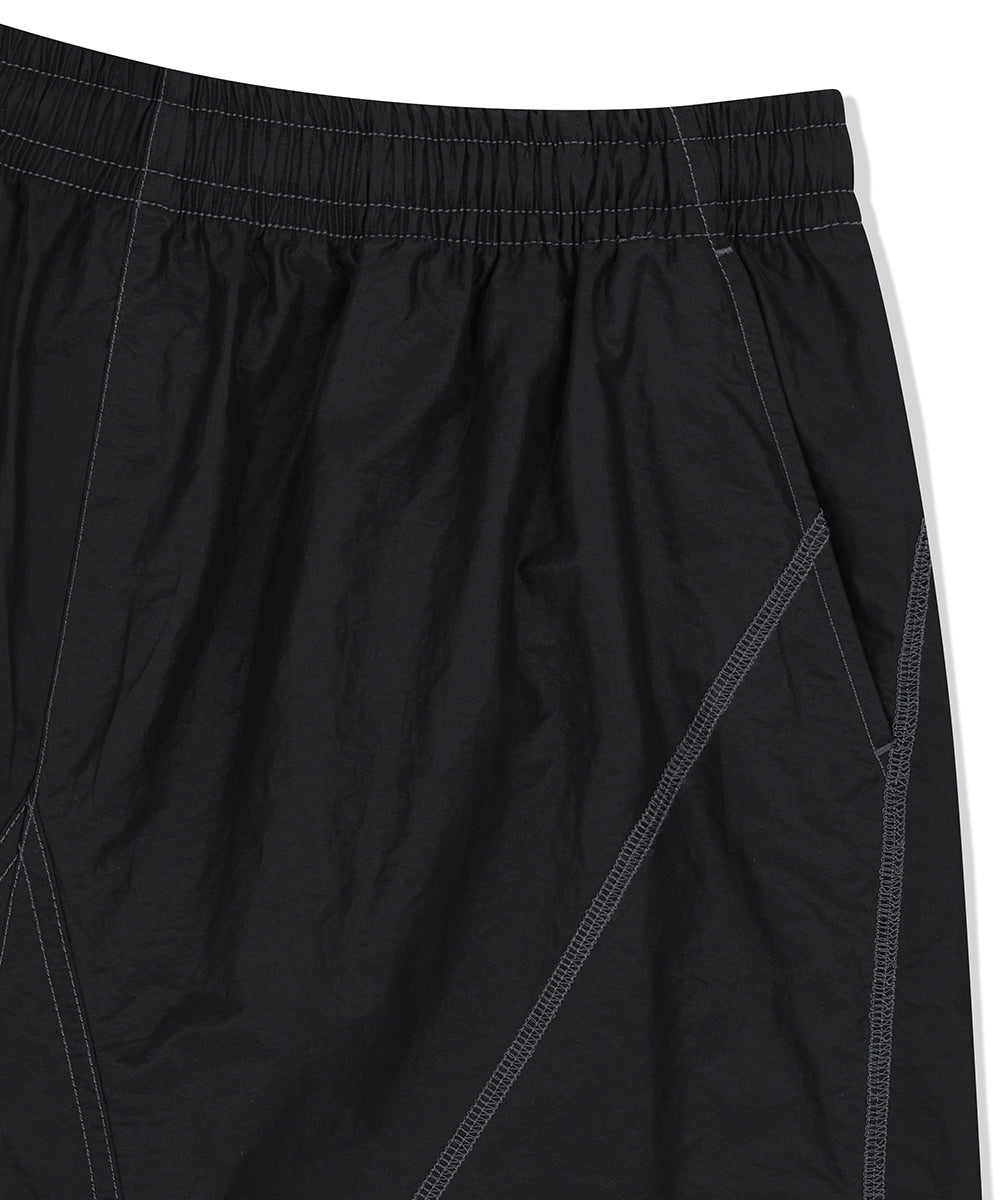 Mahagrid Cover Stitch Nylon Track Short