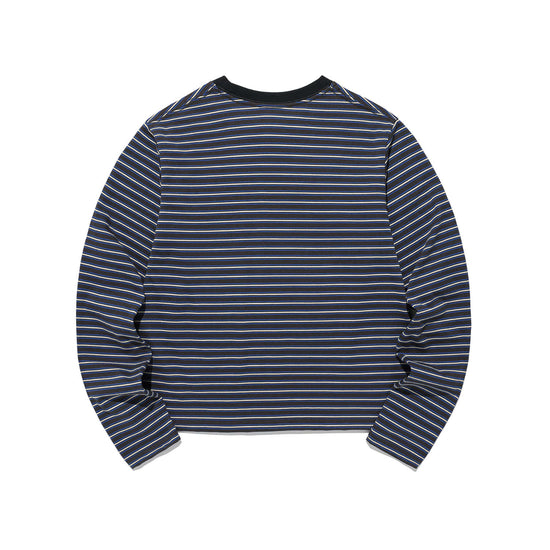 Nice Ghost Club Stripe 3-Star Long Sleeve Tee [Charcoal]
