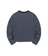 Nice Ghost Club Stripe 3-Star Long Sleeve Tee [Charcoal]