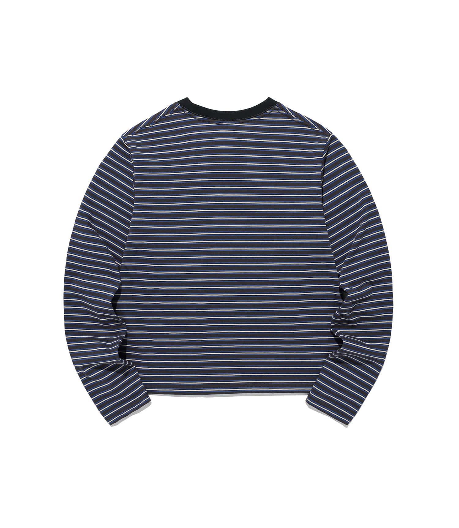 Nice Ghost Club Stripe 3-Star Long Sleeve Tee [Charcoal]
