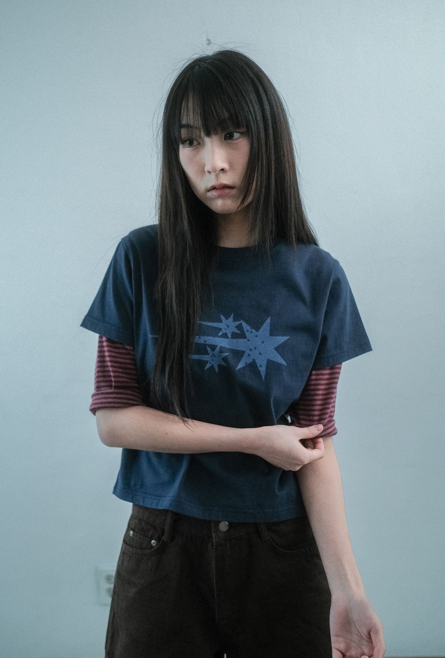 Nice Ghost Club Stardust 3-Star Crop Tee