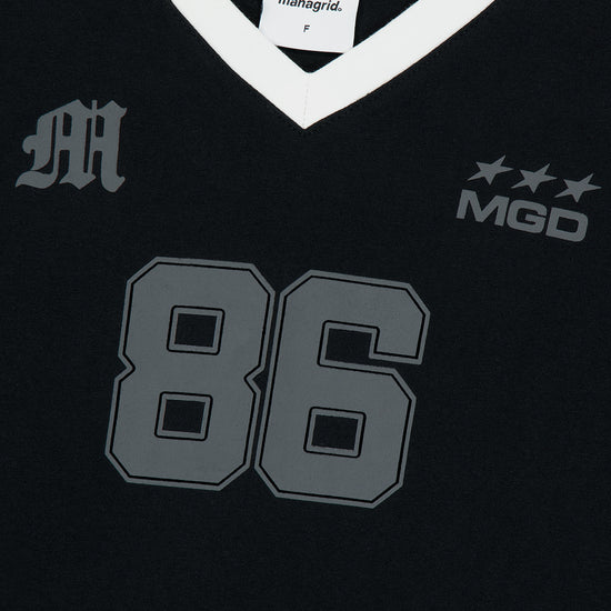 Mahagrid Football Ringer Tee