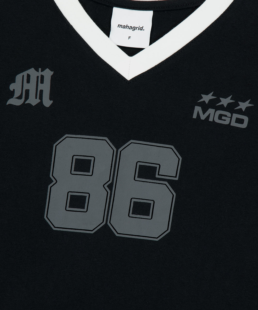 Mahagrid Football Ringer Tee