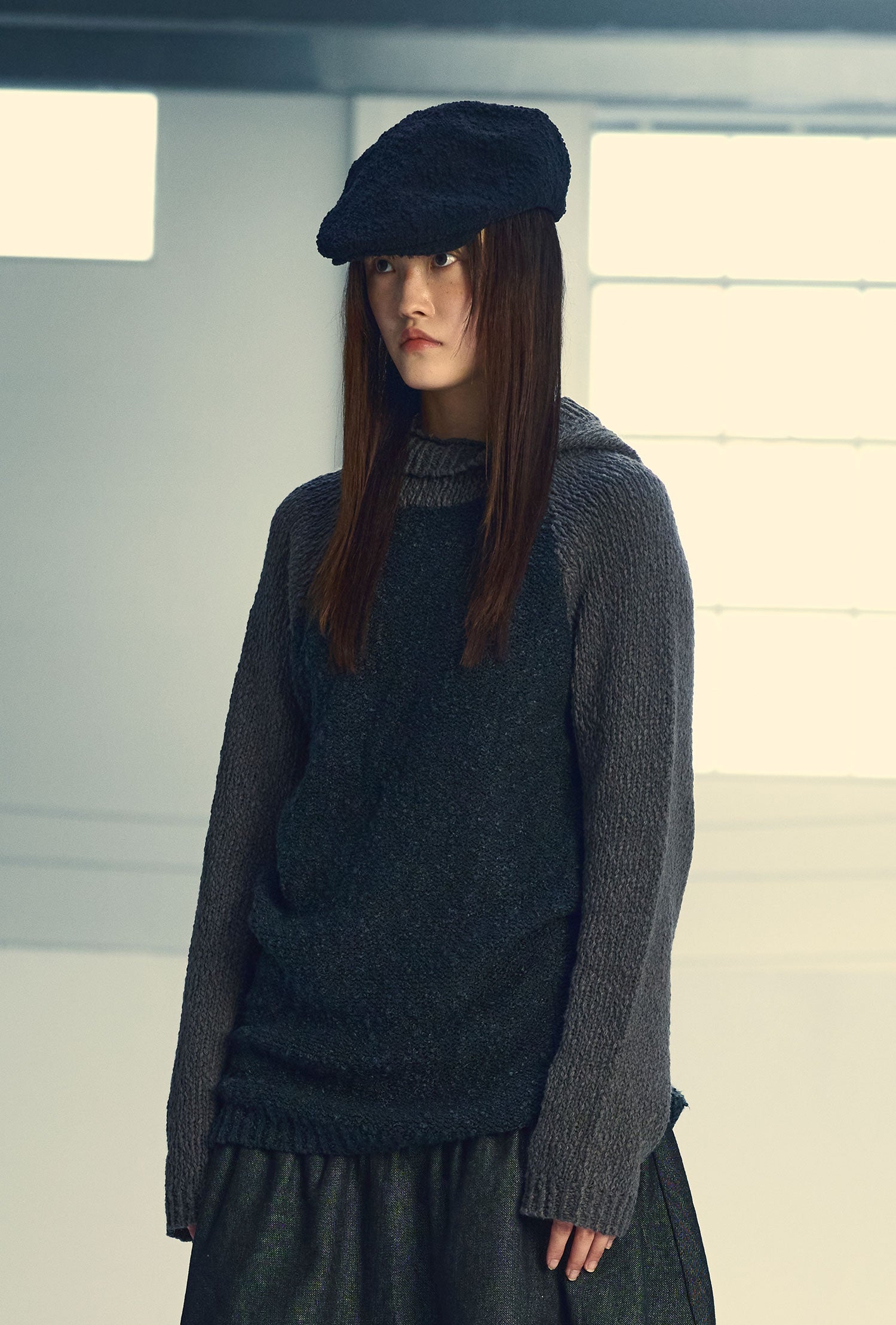 Nice Ghost Club Knit Skull Hunting Cap