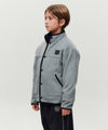 Marithé François Girbaud KIDS CLASSIC LOGO LIGHT WEIGHT FLEECE JACKET IVORY