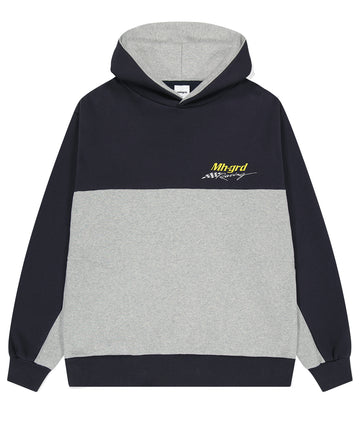 Mahagrid Color Block Racing Hoodie [Navy]