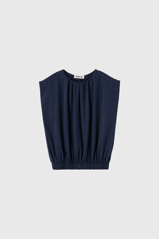 General Idea WOMAN Shirring Sleeveless T-Shirt Blouse