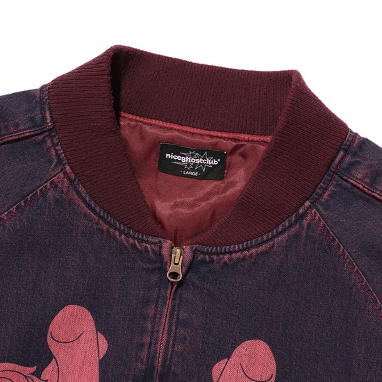 Nice Ghost Club New Heaven Denim Souvenir Jacket
