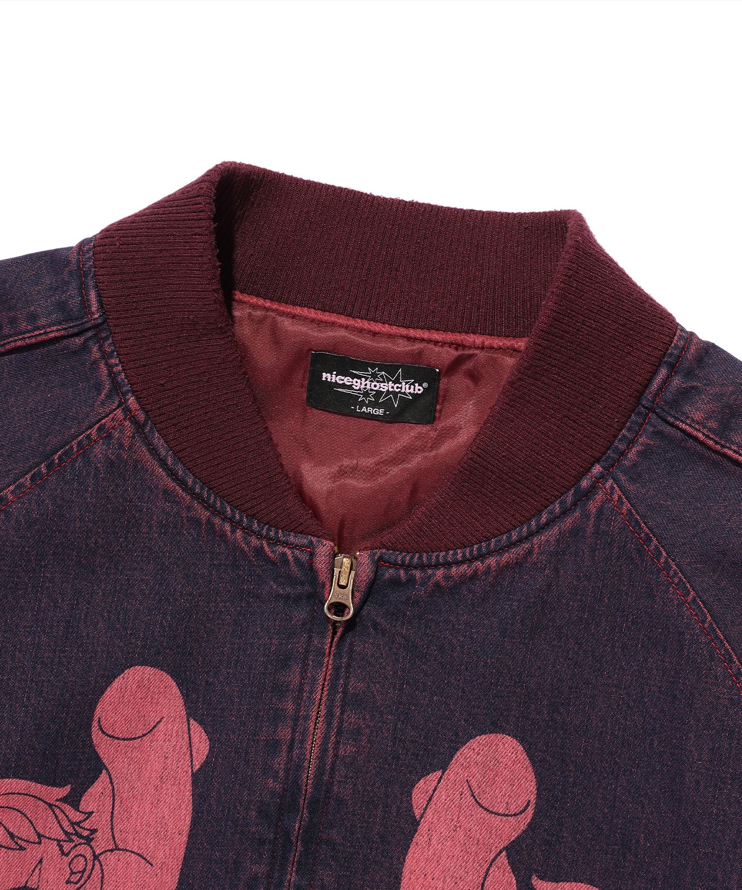 Nice Ghost Club New Heaven Denim Souvenir Jacket